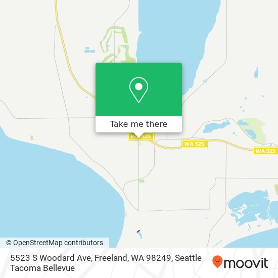 Mapa de 5523 S Woodard Ave, Freeland, WA 98249