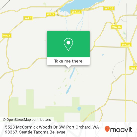 Mapa de 5523 McCormick Woods Dr SW, Port Orchard, WA 98367