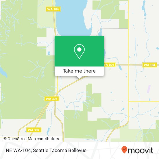 Mapa de NE WA-104, Kingston, WA 98346