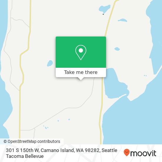 Mapa de 301 S 150th W, Camano Island, WA 98282