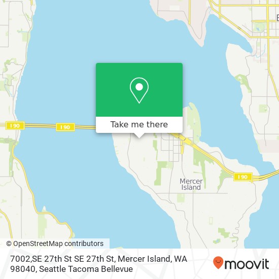 7002,SE 27th St SE 27th St, Mercer Island, WA 98040 map