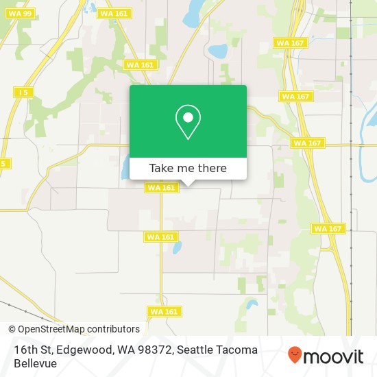 Mapa de 16th St, Edgewood, WA 98372