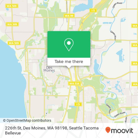 Mapa de 226th St, Des Moines, WA 98198