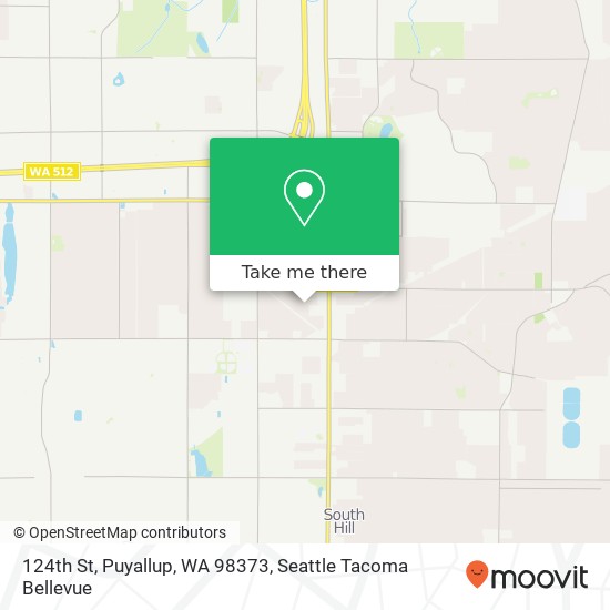 Mapa de 124th St, Puyallup, WA 98373