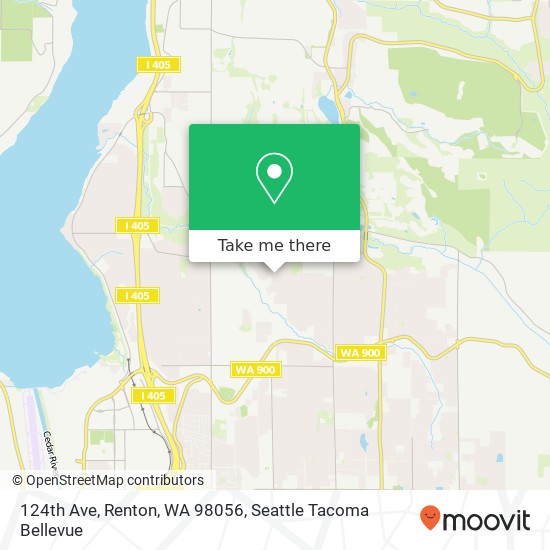 124th Ave, Renton, WA 98056 map