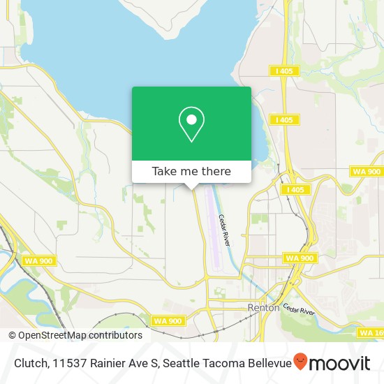 Mapa de Clutch, 11537 Rainier Ave S