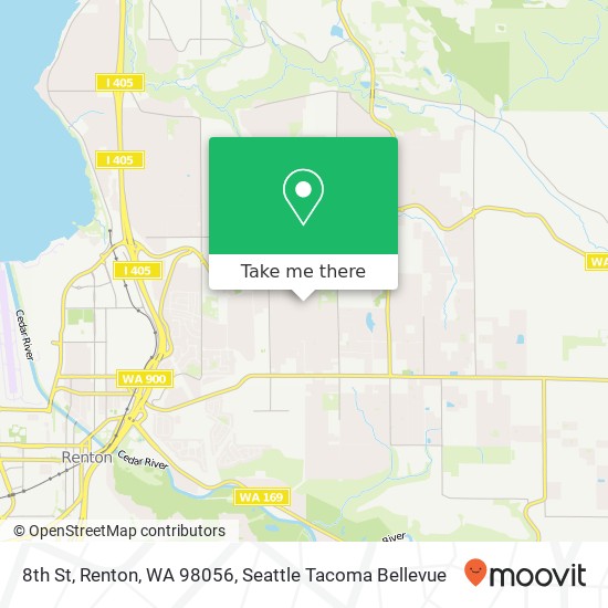 Mapa de 8th St, Renton, WA 98056