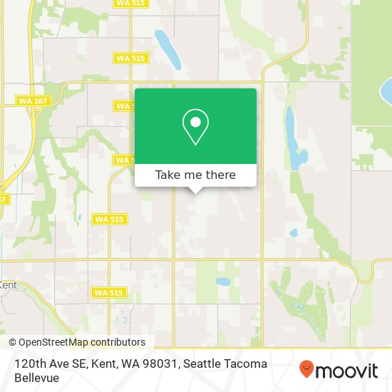 Mapa de 120th Ave SE, Kent, WA 98031