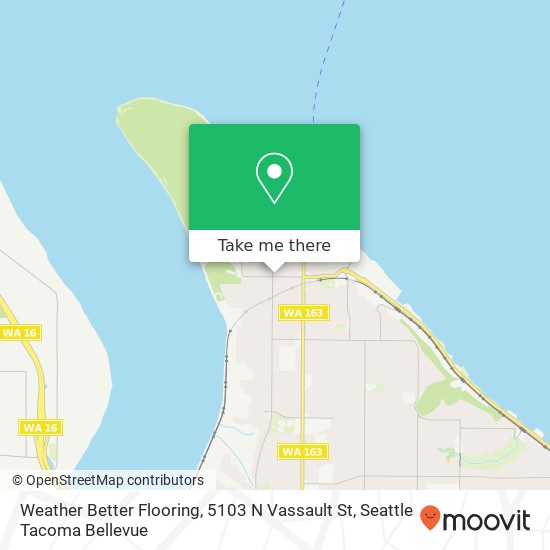 Mapa de Weather Better Flooring, 5103 N Vassault St