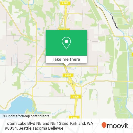 Totem Lake Blvd NE and NE 132nd, Kirkland, WA 98034 map