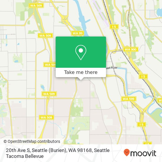 20th Ave S, Seattle (Burien), WA 98168 map