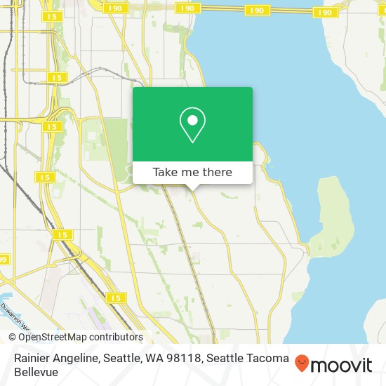 Mapa de Rainier Angeline, Seattle, WA 98118