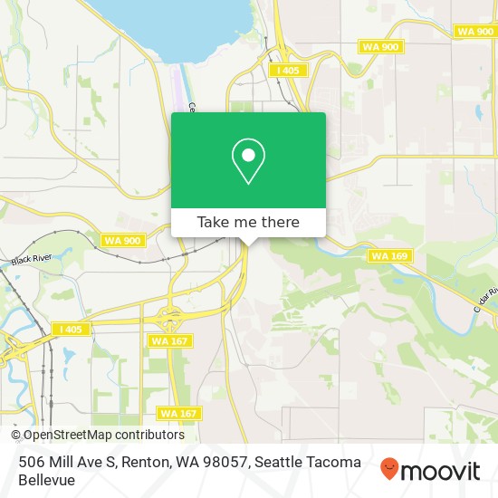 Mapa de 506 Mill Ave S, Renton, WA 98057