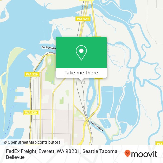 Mapa de FedEx Freight, Everett, WA 98201