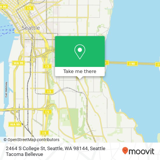 Mapa de 2464 S College St, Seattle, WA 98144