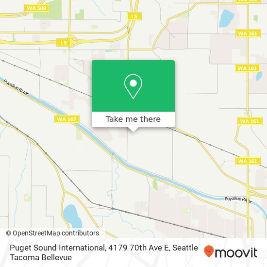 Mapa de Puget Sound International, 4179 70th Ave E