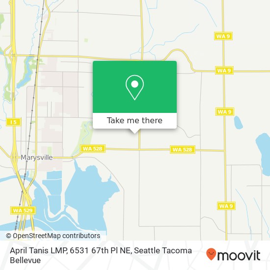 Mapa de April Tanis LMP, 6531 67th Pl NE
