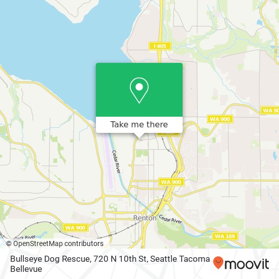 Mapa de Bullseye Dog Rescue, 720 N 10th St