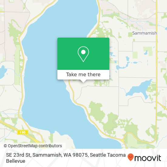 Mapa de SE 23rd St, Sammamish, WA 98075