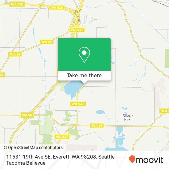 Mapa de 11531 19th Ave SE, Everett, WA 98208