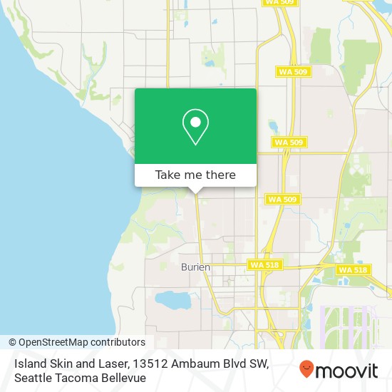 Island Skin and Laser, 13512 Ambaum Blvd SW map