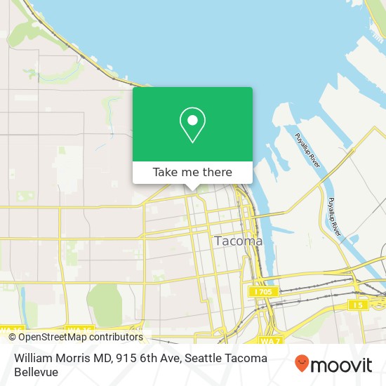 Mapa de William Morris MD, 915 6th Ave