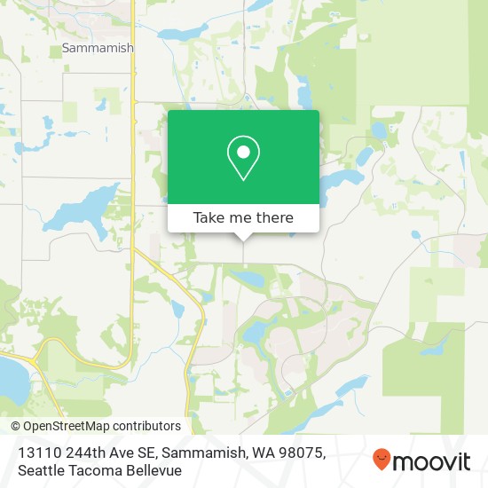 Mapa de 13110 244th Ave SE, Sammamish, WA 98075