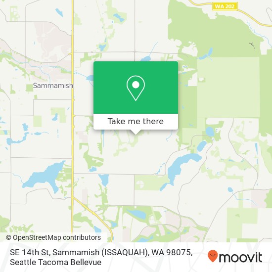 Mapa de SE 14th St, Sammamish (ISSAQUAH), WA 98075