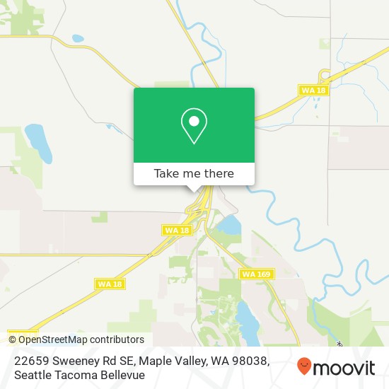 Mapa de 22659 Sweeney Rd SE, Maple Valley, WA 98038