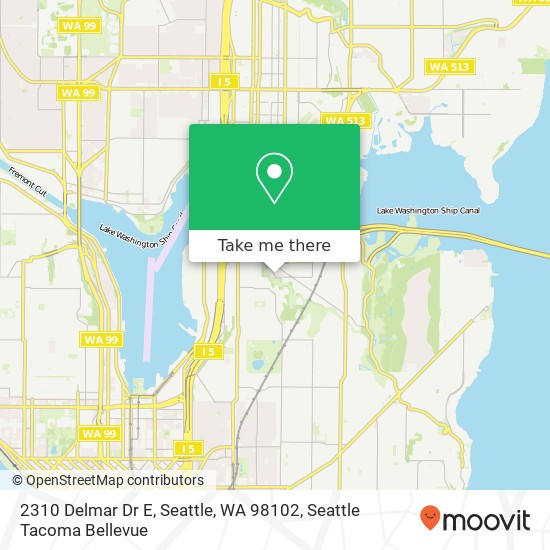 2310 Delmar Dr E, Seattle, WA 98102 map