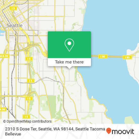 Mapa de 2310 S Dose Ter, Seattle, WA 98144