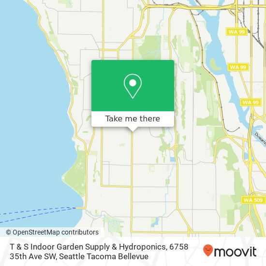 T & S Indoor Garden Supply & Hydroponics, 6758 35th Ave SW map