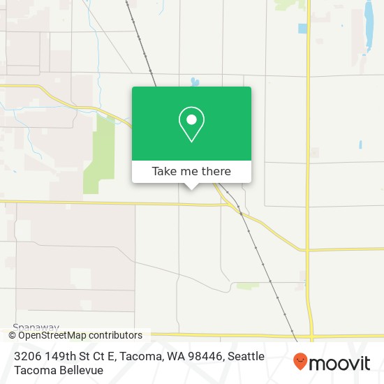 Mapa de 3206 149th St Ct E, Tacoma, WA 98446