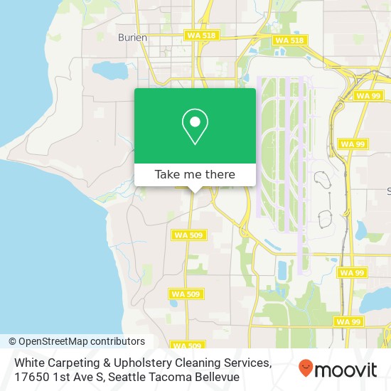 White Carpeting & Upholstery Cleaning Services, 17650 1st Ave S map