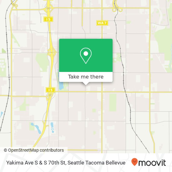 Mapa de Yakima Ave S & S 70th St