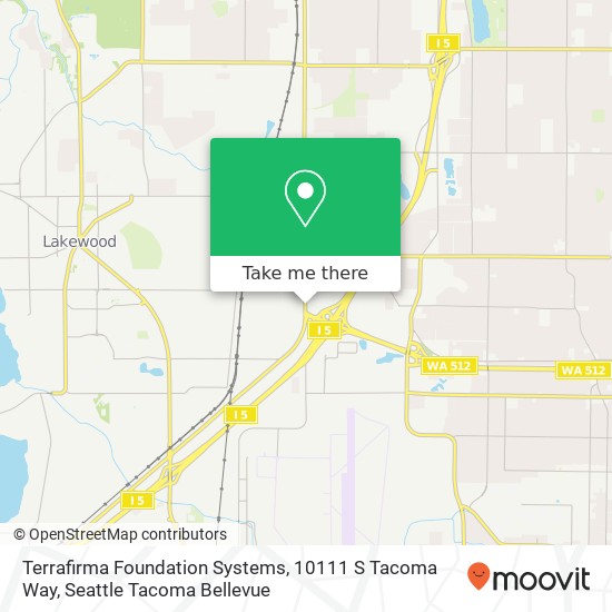 Mapa de Terrafirma Foundation Systems, 10111 S Tacoma Way