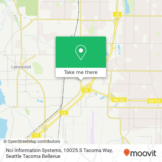 Nci Information Systems, 10025 S Tacoma Way map