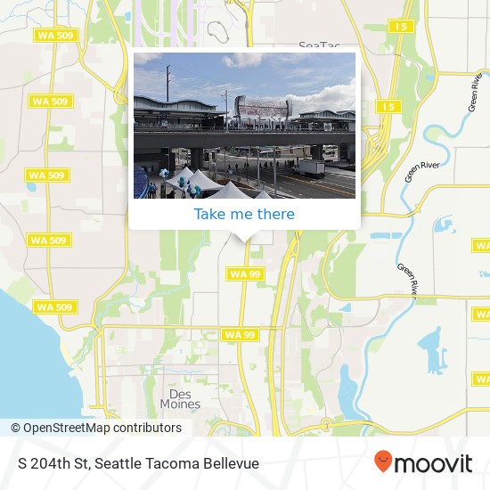 Mapa de S 204th St, Seatac, WA 98198