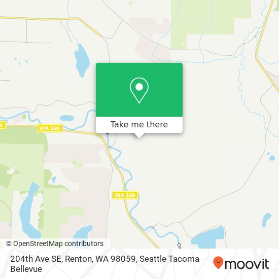 Mapa de 204th Ave SE, Renton, WA 98059