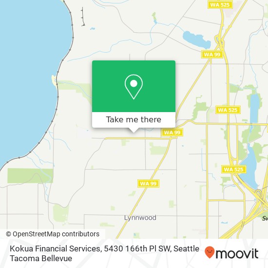 Kokua Financial Services, 5430 166th Pl SW map