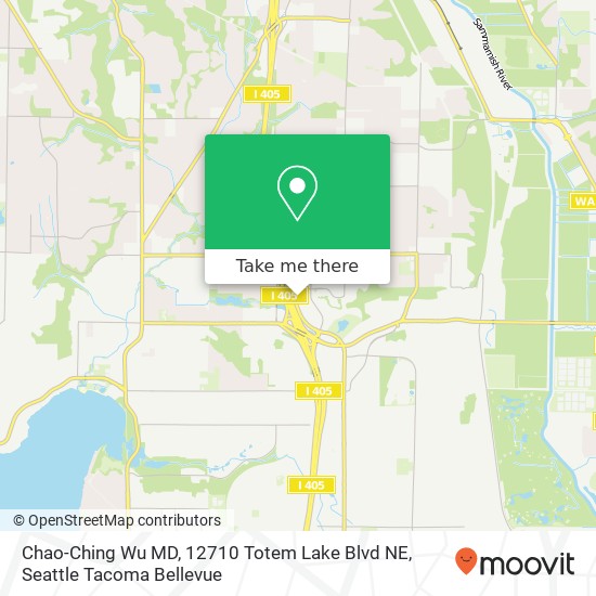 Mapa de Chao-Ching Wu MD, 12710 Totem Lake Blvd NE