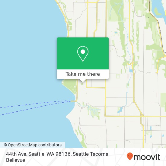 Mapa de 44th Ave, Seattle, WA 98136