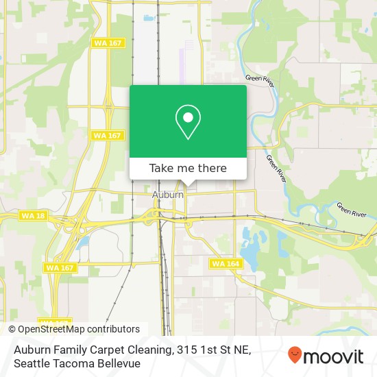 Mapa de Auburn Family Carpet Cleaning, 315 1st St NE