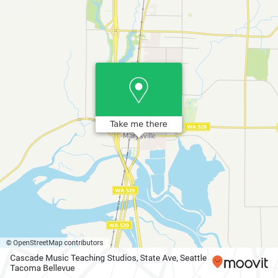 Mapa de Cascade Music Teaching Studios, State Ave
