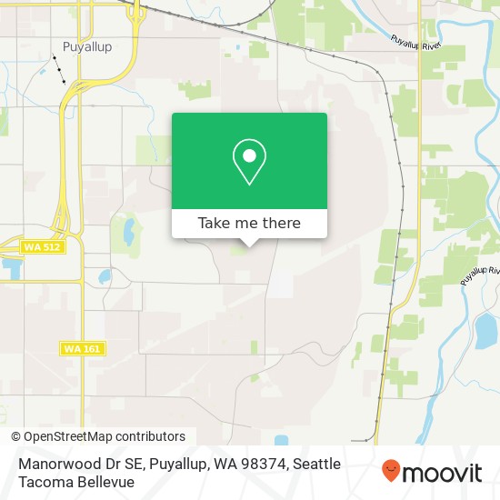 Manorwood Dr SE, Puyallup, WA 98374 map