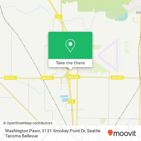 Mapa de Washington Pawn, 3131 Smokey Point Dr
