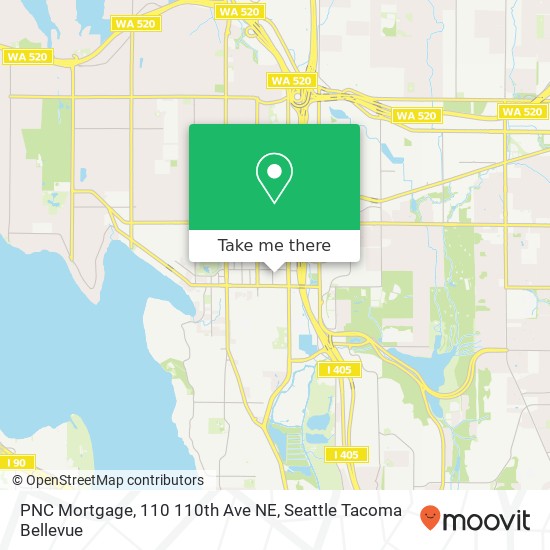 PNC Mortgage, 110 110th Ave NE map