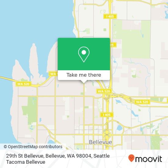 29th St Bellevue, Bellevue, WA 98004 map