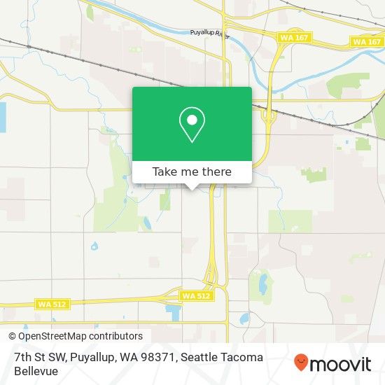 Mapa de 7th St SW, Puyallup, WA 98371