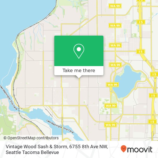 Mapa de Vintage Wood Sash & Storm, 6755 8th Ave NW